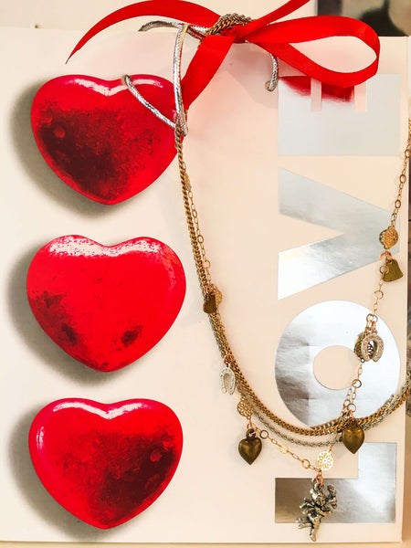 Heart and Cherub MultiCharms Necklace - Maiden-Art