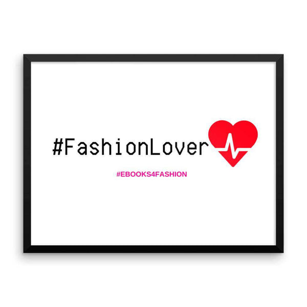#FashionLover Framed poster - Maiden-Art