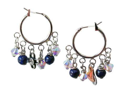 Secret Side Lapislazzuli - Earrings - Orecchini - Maiden-Art
