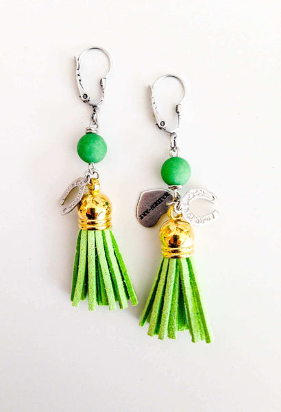 Colorful tassel earrings. Perfect for parties and summer festivals. - Maiden-Art