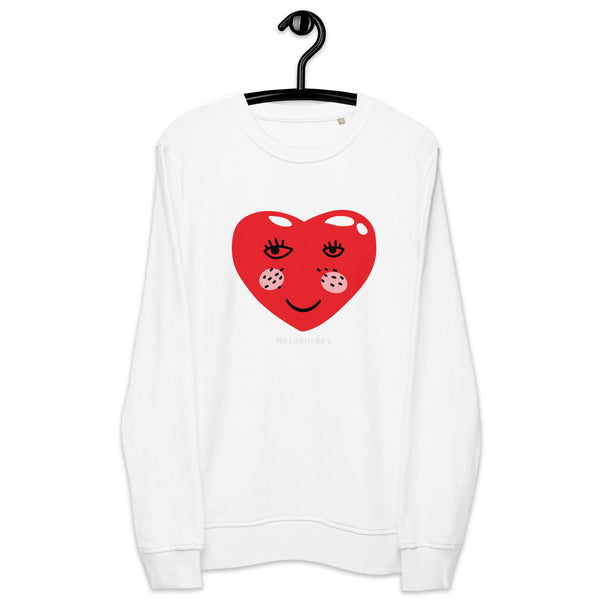 HEART - Unisex organic sweatshirt - LIMITED EDITION - Maiden-Art
